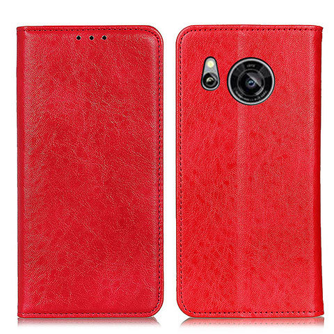 Funda de Cuero Cartera con Soporte Carcasa K01Z para Sharp Aquos Sense7 Rojo