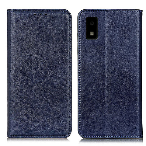 Funda de Cuero Cartera con Soporte Carcasa K01Z para Sharp Aquos wish Azul