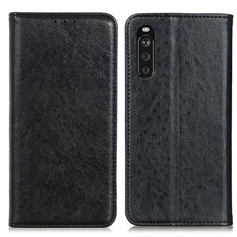 Funda de Cuero Cartera con Soporte Carcasa K01Z para Sony Xperia 10 III Lite Negro