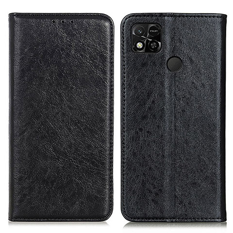 Funda de Cuero Cartera con Soporte Carcasa K01Z para Xiaomi POCO C31 Negro