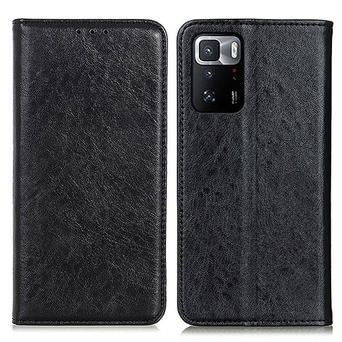 Funda de Cuero Cartera con Soporte Carcasa K01Z para Xiaomi Poco X3 GT 5G Negro