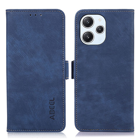 Funda de Cuero Cartera con Soporte Carcasa K01Z para Xiaomi Redmi 12 4G Azul