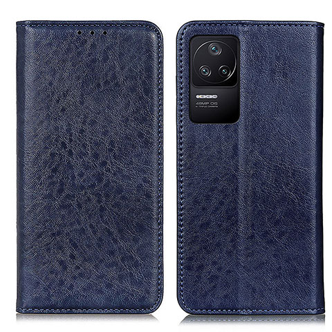 Funda de Cuero Cartera con Soporte Carcasa K01Z para Xiaomi Redmi K40S 5G Azul