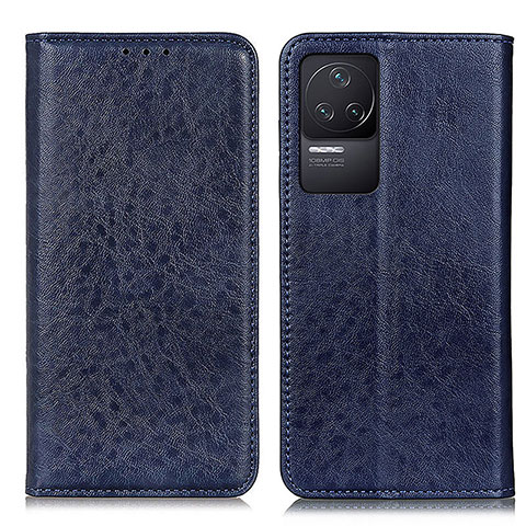 Funda de Cuero Cartera con Soporte Carcasa K01Z para Xiaomi Redmi K50 5G Azul