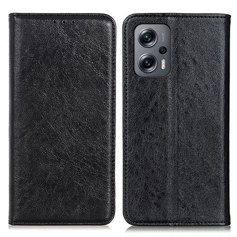 Funda de Cuero Cartera con Soporte Carcasa K01Z para Xiaomi Redmi Note 11T Pro+ Plus 5G Negro