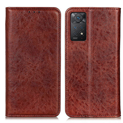 Funda de Cuero Cartera con Soporte Carcasa K01Z para Xiaomi Redmi Note 12 Pro 4G Marron