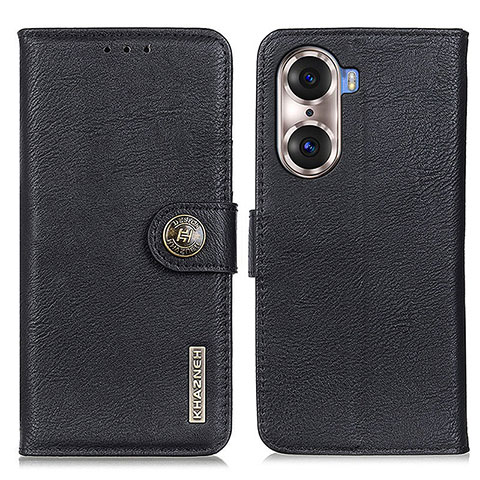 Funda de Cuero Cartera con Soporte Carcasa K02Z para Huawei Honor 60 5G Negro