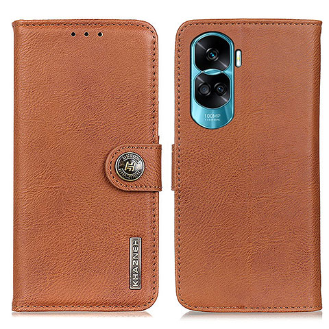 Funda de Cuero Cartera con Soporte Carcasa K02Z para Huawei Honor 90 Lite 5G Marron