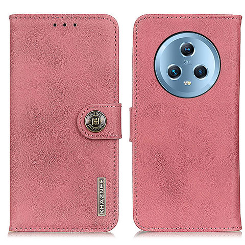 Funda de Cuero Cartera con Soporte Carcasa K02Z para Huawei Honor Magic5 5G Rosa