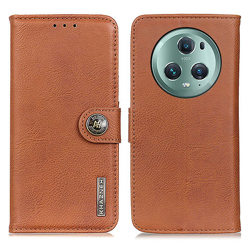 Funda de Cuero Cartera con Soporte Carcasa K02Z para Huawei Honor Magic5 Pro 5G Marron