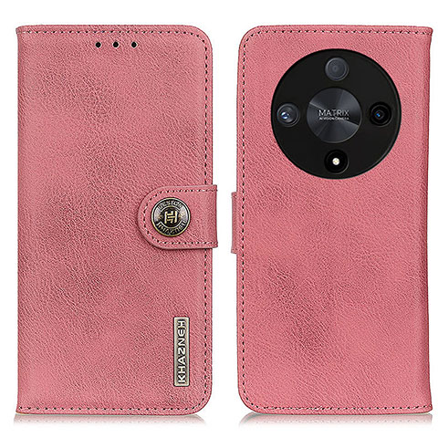 Funda de Cuero Cartera con Soporte Carcasa K02Z para Huawei Honor X9b 5G Rosa