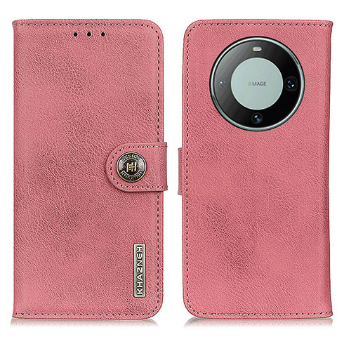 Funda de Cuero Cartera con Soporte Carcasa K02Z para Huawei Mate 60 Pro+ Plus Rosa