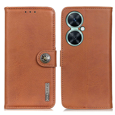 Funda de Cuero Cartera con Soporte Carcasa K02Z para Huawei Nova 11i Marron