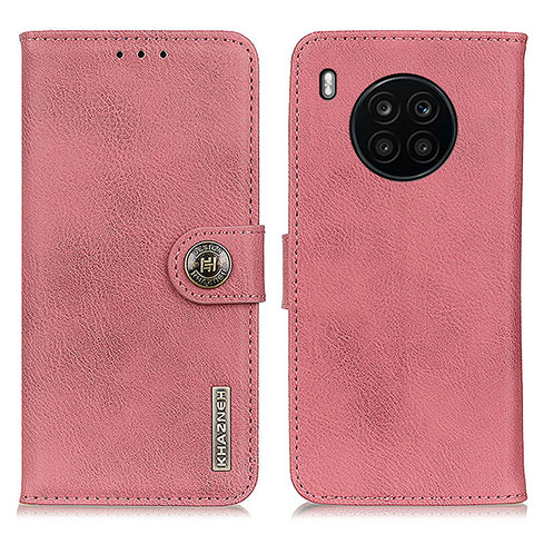 Funda de Cuero Cartera con Soporte Carcasa K02Z para Huawei Nova 8i Rosa