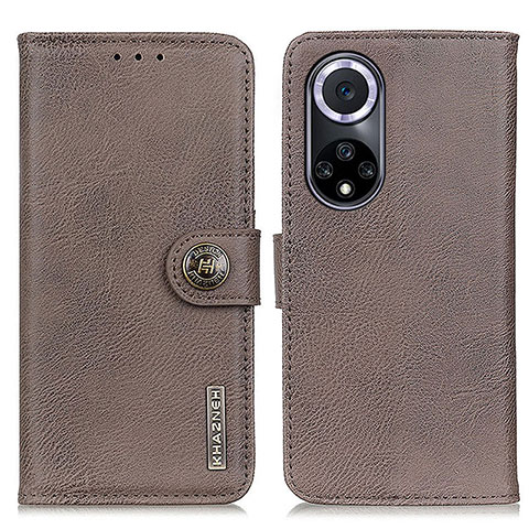 Funda de Cuero Cartera con Soporte Carcasa K02Z para Huawei Nova 9 Gris