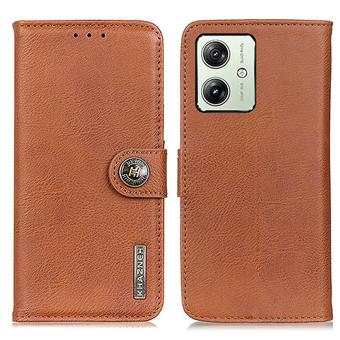 Funda de Cuero Cartera con Soporte Carcasa K02Z para Motorola Moto G54 5G Marron