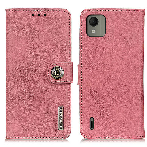 Funda de Cuero Cartera con Soporte Carcasa K02Z para Nokia C110 Rosa