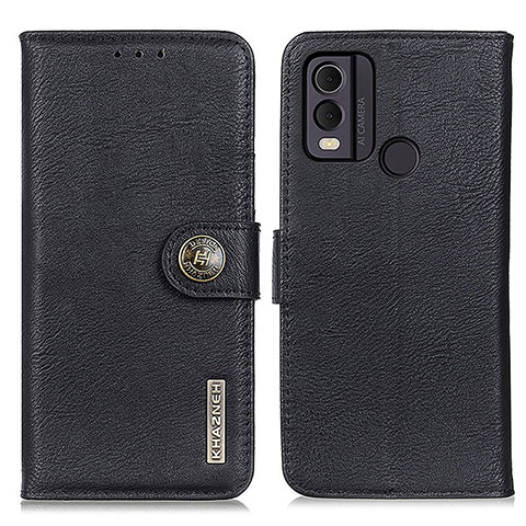 Funda de Cuero Cartera con Soporte Carcasa K02Z para Nokia C22 Negro