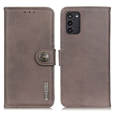 Funda de Cuero Cartera con Soporte Carcasa K02Z para Nokia G100 Gris