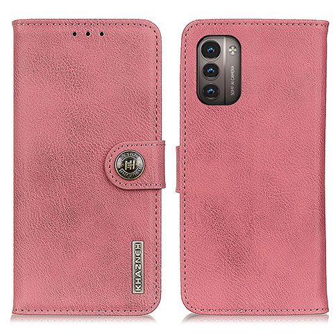 Funda de Cuero Cartera con Soporte Carcasa K02Z para Nokia G21 Rosa