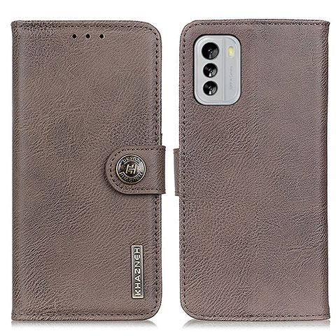 Funda de Cuero Cartera con Soporte Carcasa K02Z para Nokia G60 5G Gris