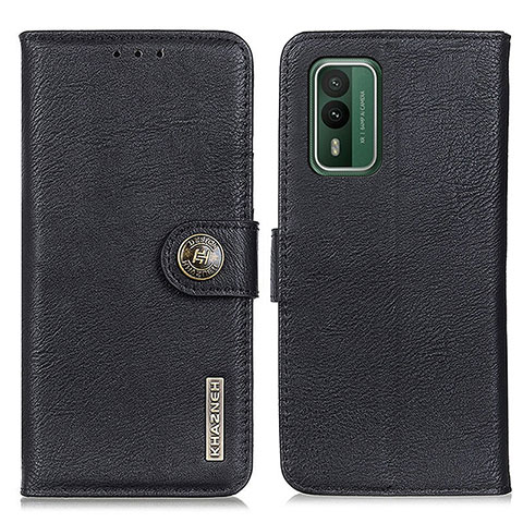 Funda de Cuero Cartera con Soporte Carcasa K02Z para Nokia XR21 Negro