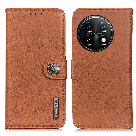 Funda de Cuero Cartera con Soporte Carcasa K02Z para OnePlus 11 5G Marron