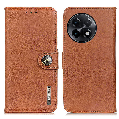 Funda de Cuero Cartera con Soporte Carcasa K02Z para OnePlus Ace 2 Pro 5G Marron