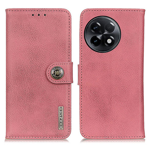 Funda de Cuero Cartera con Soporte Carcasa K02Z para OnePlus Ace 2 Pro 5G Rosa