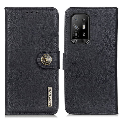 Funda de Cuero Cartera con Soporte Carcasa K02Z para Oppo A94 5G Negro