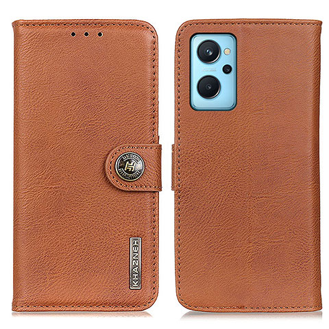 Funda de Cuero Cartera con Soporte Carcasa K02Z para Oppo A96 4G Marron