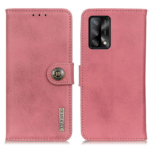 Funda de Cuero Cartera con Soporte Carcasa K02Z para Oppo F19 Rosa