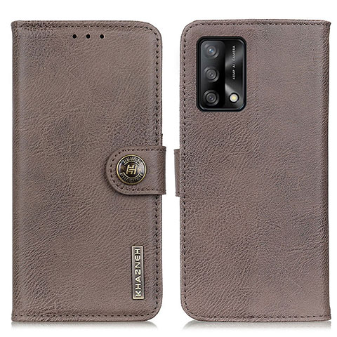 Funda de Cuero Cartera con Soporte Carcasa K02Z para Oppo Reno6 Lite Gris