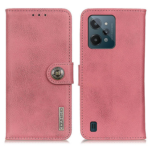 Funda de Cuero Cartera con Soporte Carcasa K02Z para Realme C31 Rosa