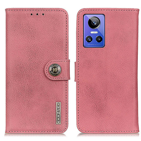 Funda de Cuero Cartera con Soporte Carcasa K02Z para Realme GT Neo3 5G Rosa