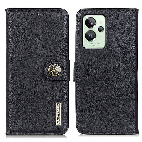 Funda de Cuero Cartera con Soporte Carcasa K02Z para Realme GT2 Pro 5G Negro