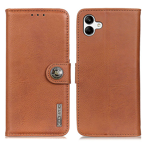 Funda de Cuero Cartera con Soporte Carcasa K02Z para Samsung Galaxy M04 Marron