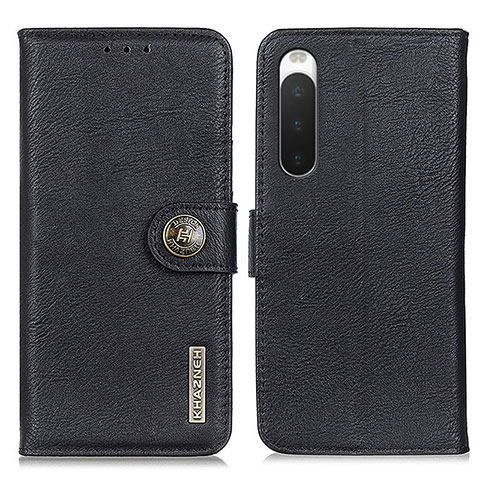 Funda de Cuero Cartera con Soporte Carcasa K02Z para Sony Xperia 10 IV SO-52C Negro