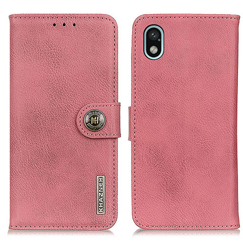 Funda de Cuero Cartera con Soporte Carcasa K02Z para Sony Xperia Ace III SOG08 Rosa