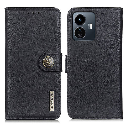 Funda de Cuero Cartera con Soporte Carcasa K02Z para Vivo Y77e t1 Negro