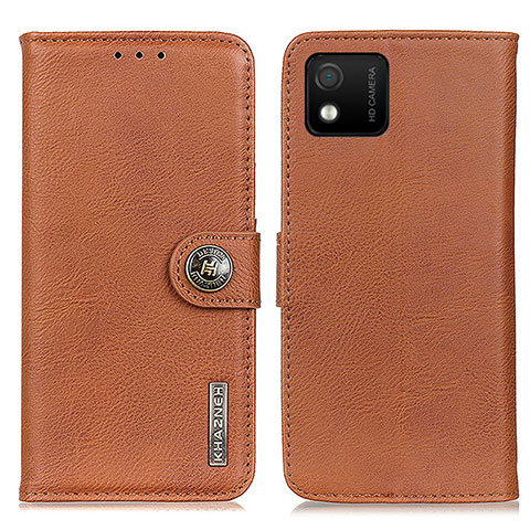 Funda de Cuero Cartera con Soporte Carcasa K02Z para Wiko Y52 Marron