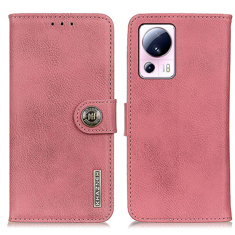 Funda de Cuero Cartera con Soporte Carcasa K02Z para Xiaomi Civi 2 5G Rosa