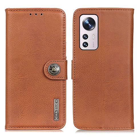 Funda de Cuero Cartera con Soporte Carcasa K02Z para Xiaomi Mi 12S 5G Marron