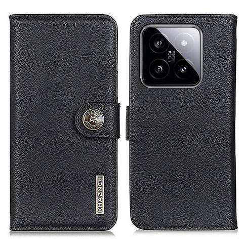 Funda de Cuero Cartera con Soporte Carcasa K02Z para Xiaomi Mi 14 5G Negro