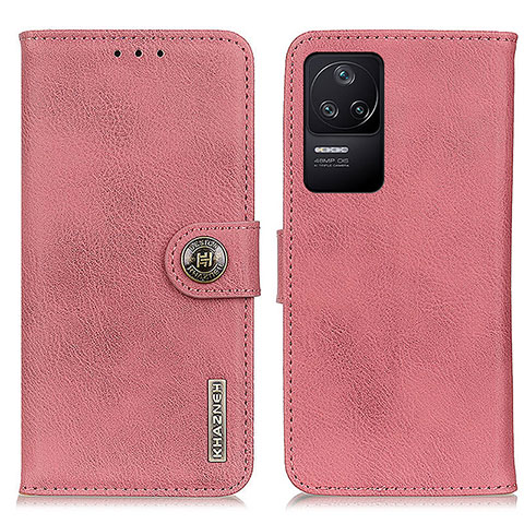 Funda de Cuero Cartera con Soporte Carcasa K02Z para Xiaomi Poco F4 5G Rosa