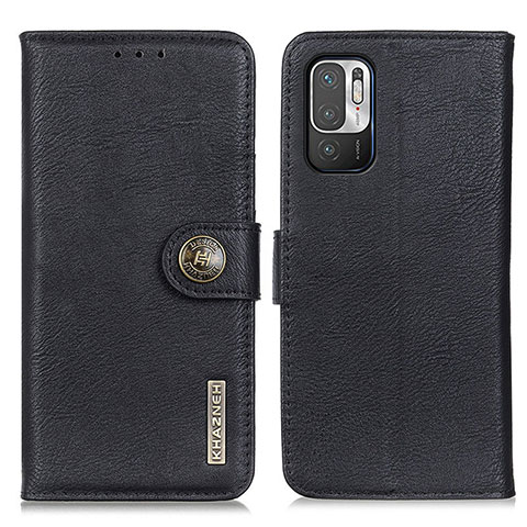 Funda de Cuero Cartera con Soporte Carcasa K02Z para Xiaomi POCO M3 Pro 5G Negro