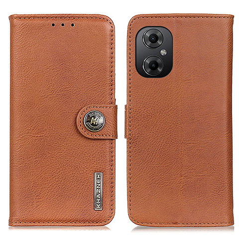 Funda de Cuero Cartera con Soporte Carcasa K02Z para Xiaomi Poco M4 5G Marron