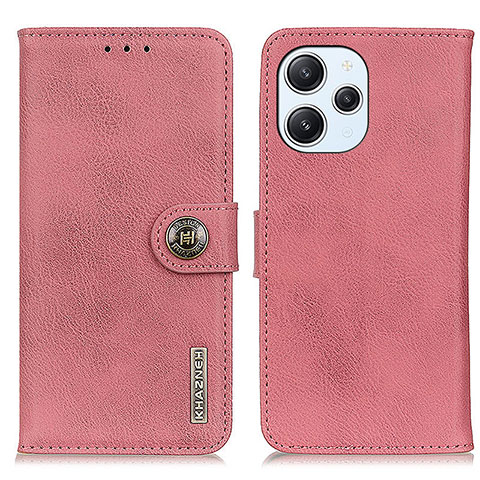 Funda de Cuero Cartera con Soporte Carcasa K02Z para Xiaomi Redmi 12 4G Rosa