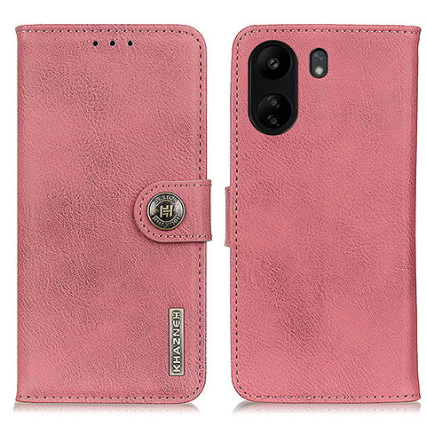 Funda de Cuero Cartera con Soporte Carcasa K02Z para Xiaomi Redmi 13C Rosa