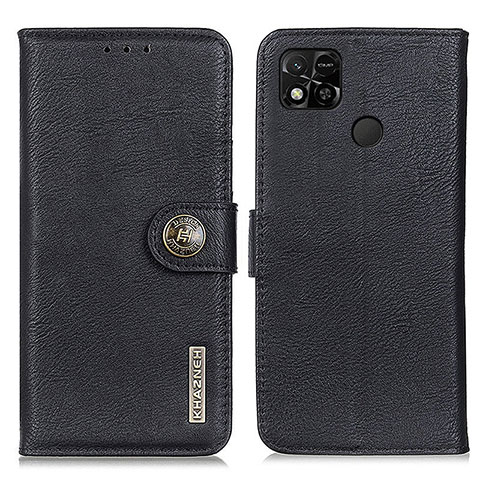 Funda de Cuero Cartera con Soporte Carcasa K02Z para Xiaomi Redmi 9C Negro